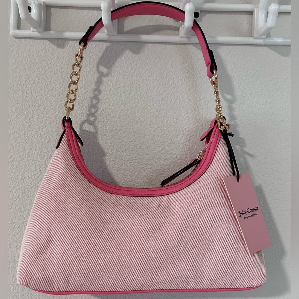 NWT Juicy Couture Berry Sweet Hobo Bag Pink OS Y2K Barbiecore Retro Tropical - Picture 4 of 15